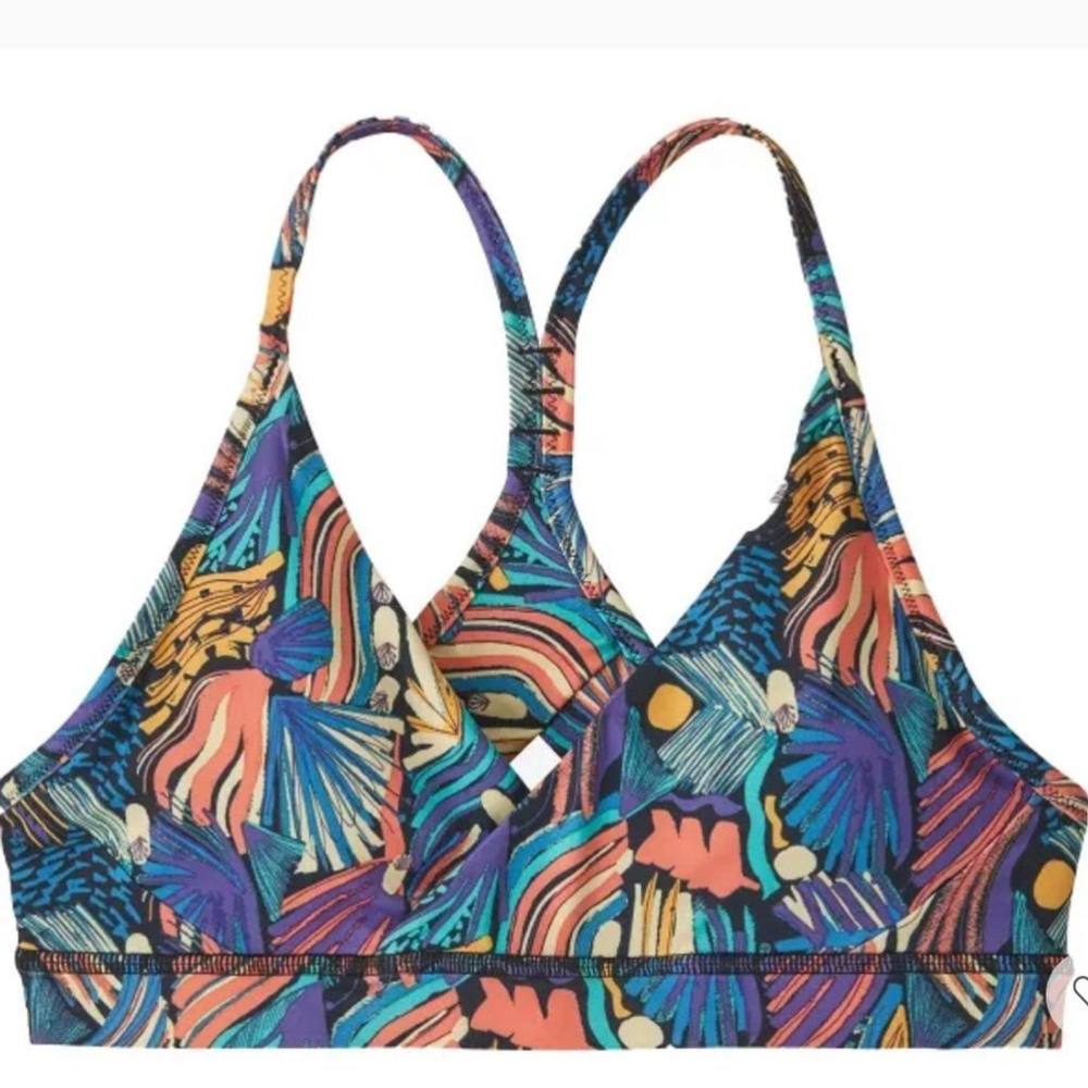 Patagonia Beta cross sports bra Small multicolored print
